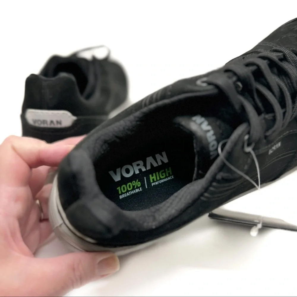 Voran Sportsafe Energy 610 N Work Sneaker Safety Toe Shoes Size 7.5 Black Suede